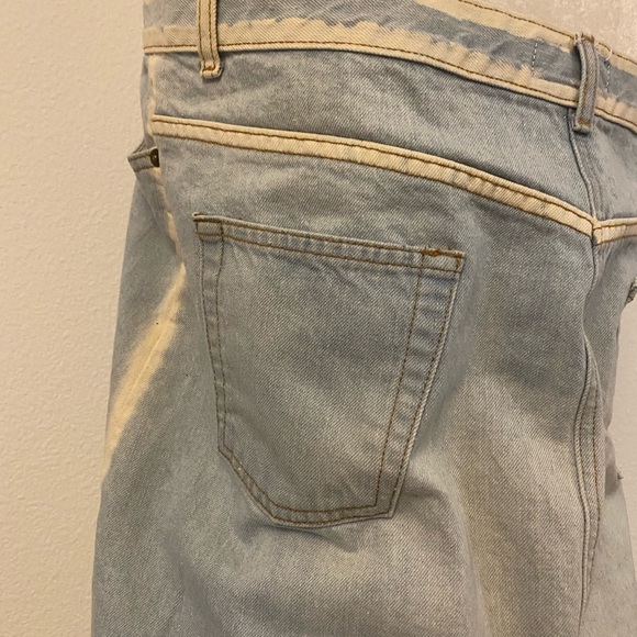 Denim strapless dress/or long skirt/ Designer MI X IT / Full Length Jeans Skirt - Picture 7 of 10